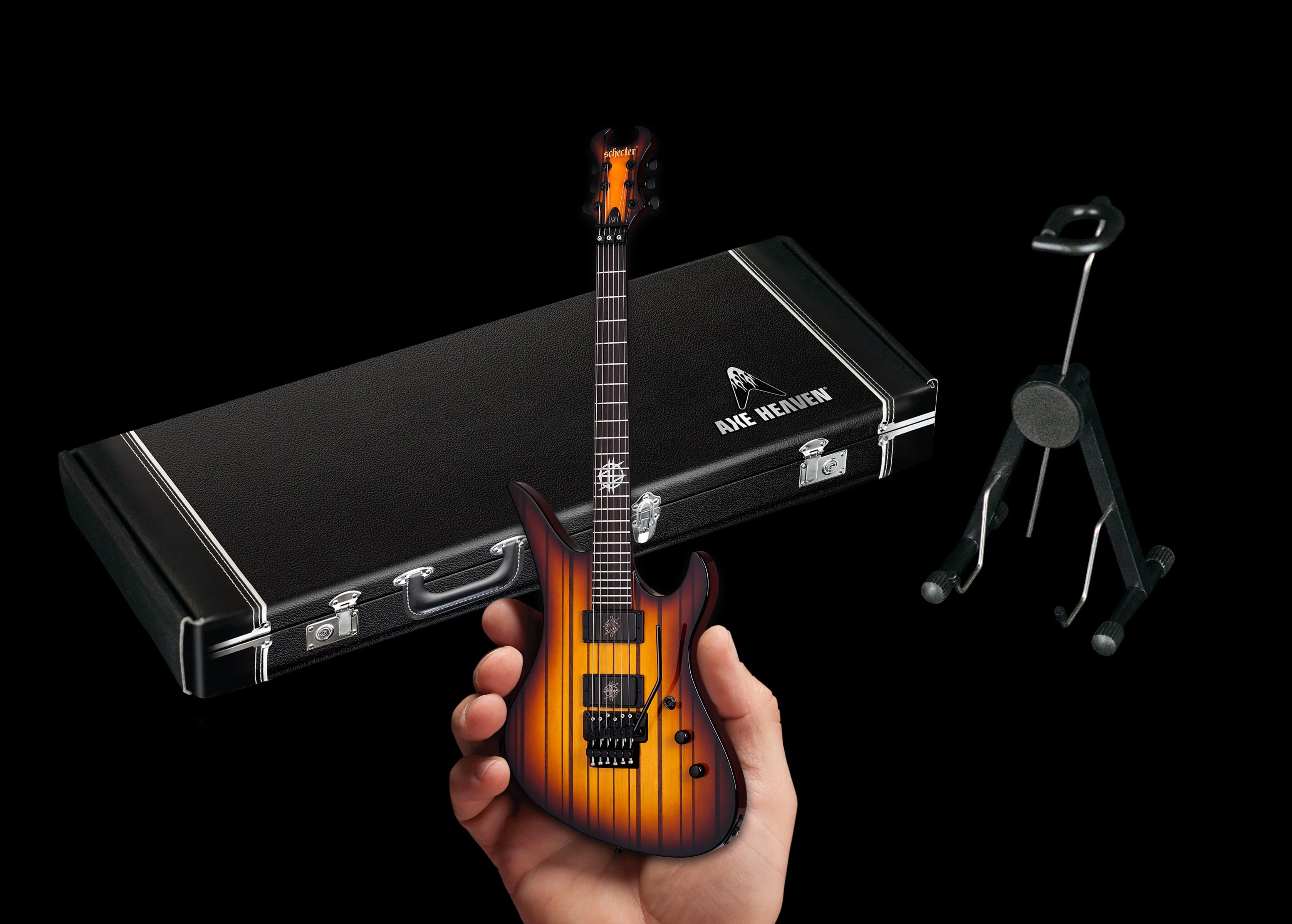 OFFICIALLY LICENSED SYNYSTER GATES FR USA SIGNATURE SCHECTER MINI GUITAR FROM AVENGED SEVENFOLD - Image 4